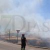 REPOR - Imágenes del incendio declarado nivel 1 de peligrosidad a la salida Badajoz