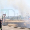 REPOR - Imágenes del incendio declarado nivel 1 de peligrosidad a la salida Badajoz