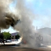 Arde un camión en la localidad pacense de Monesterio