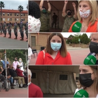 Acto de despedida de la brigada Extremadura XI antes de partir a Letonia