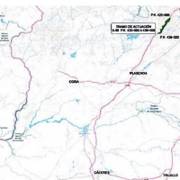 Obras de rehabilitación en la Autovía Ruta de la Plata