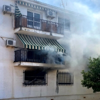 Incendio de vivienda en Villafranca de los Barros (BA)