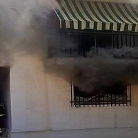 Incendio de vivienda en Villafranca de los Barros (BA)