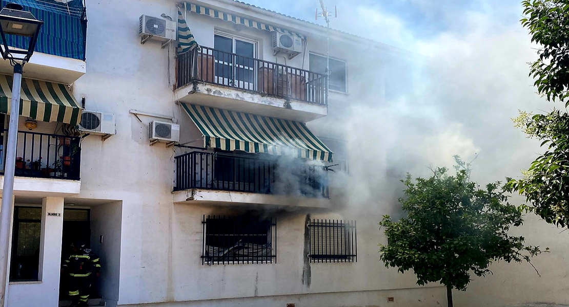 Incendio de vivienda en Villafranca de los Barros (BA)