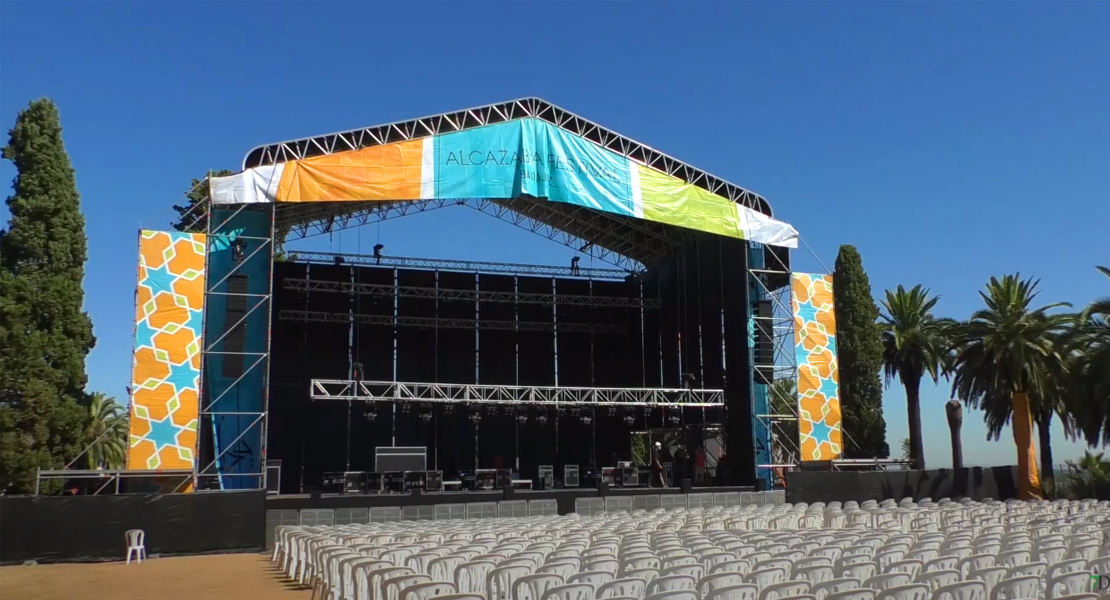 Todo preparado para el comienzo del Alcazaba Festival en Badajoz