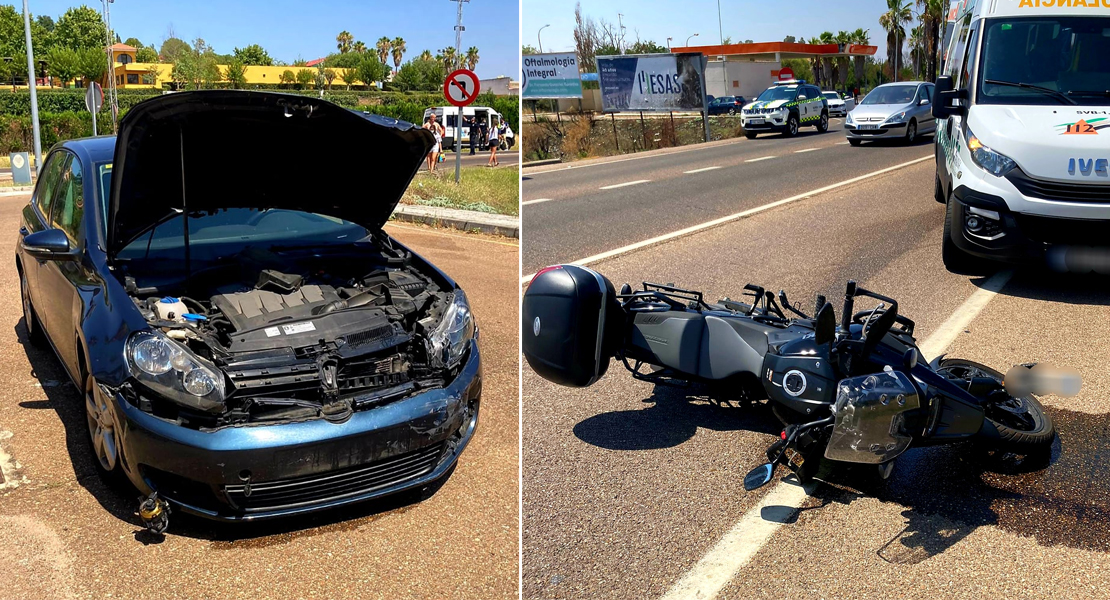 Accidente de tráfico en la N-432 a la salida de Badajoz