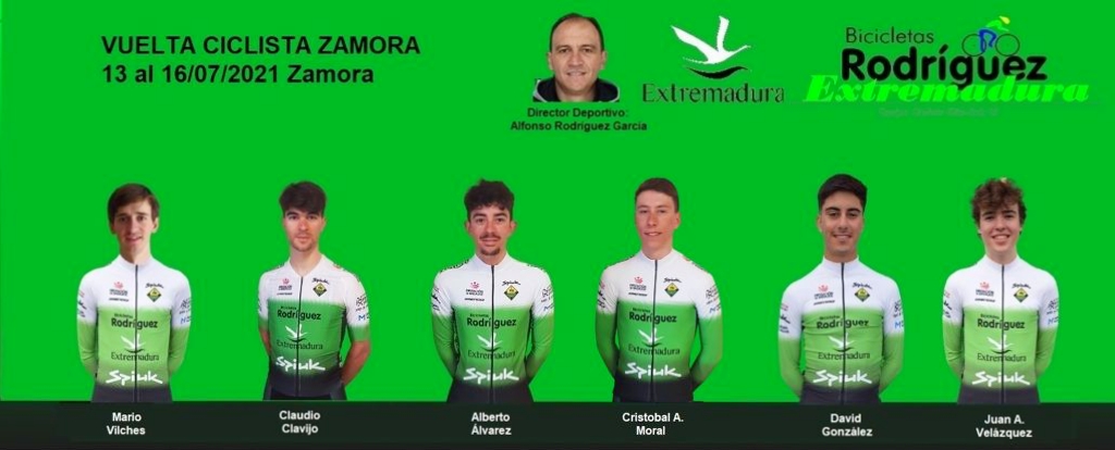 El Bicicletas Rodríguez Extremadura anuncia el equipo que disputará la Vuelta a Zamora