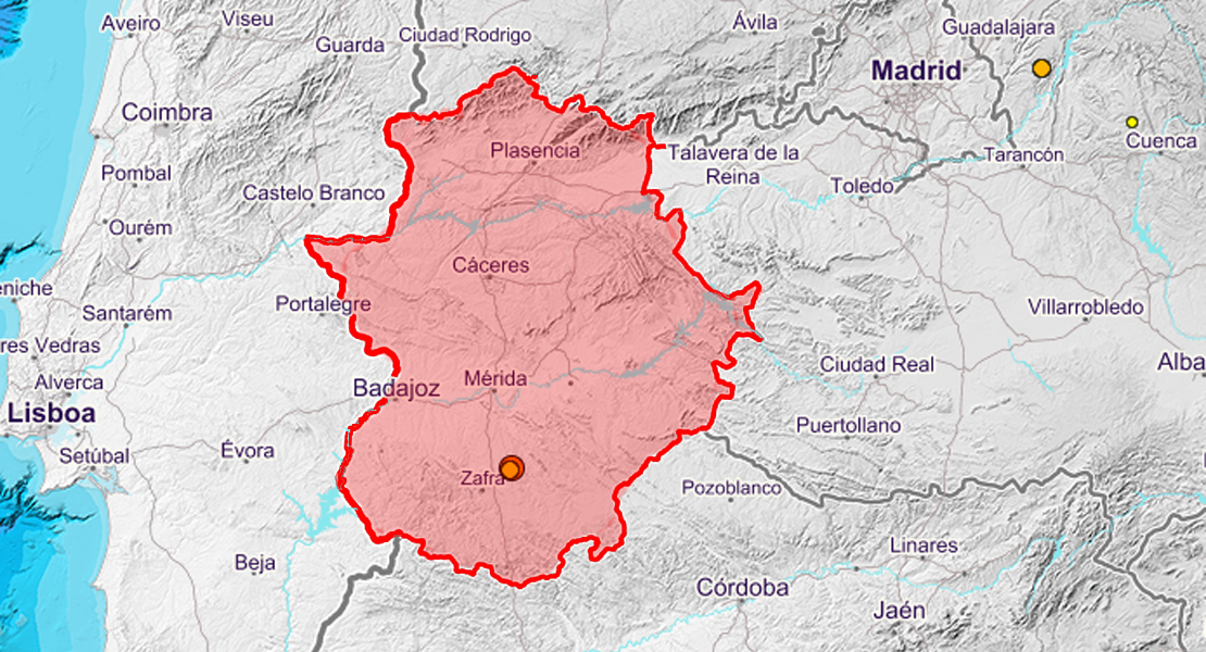 Dos pequeños terremotos sacuden la zona de Zafra y Tierra de Barros