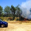 Incendio cerca del Colegio Pastor Sito en pleno casco urbano de Badajoz