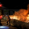 Vecinos de las casas aisladas de Gévora de nuevo en alerta por otro incendio forestal