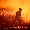 Vecinos de las casas aisladas de Gévora de nuevo en alerta por otro incendio forestal