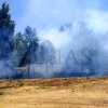 Incendio cerca del Colegio Pastor Sito en pleno casco urbano de Badajoz