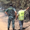 Amplio dispositivo para extinguir un incendio forestal cercano a Badajoz