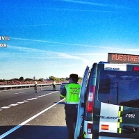 Un joven conduce a 218 km/h por la A-66 a su paso por Extremadura