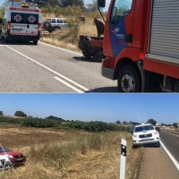 Tres heridos en un accidente ocurrido en la EX-343