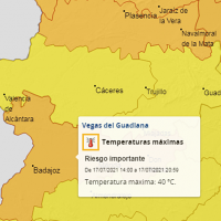 El 112 amplía la alerta naranja por calor en Extremadura