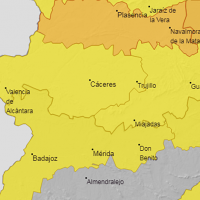 Parte de Extremadura continúa en alerta naranja este lunes