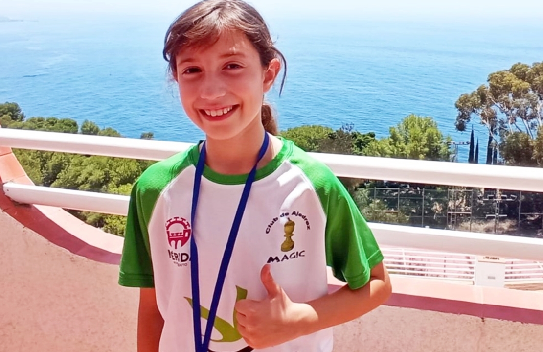 Una extremeña gana la Medalla de Plata en el Campeonato de España sub-10 de Ajedrez rápido