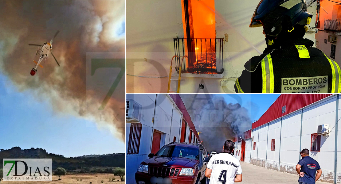 Varios incendios durante los últimos días en Extremadura, el último de ellos en Bacarrota