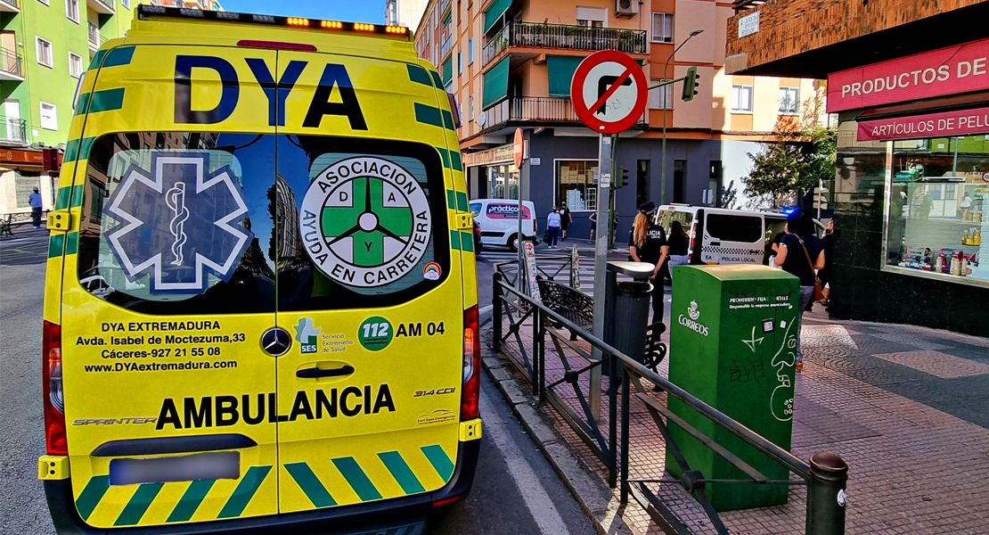 Un hombre resulta herido tras un accidente de tráfico en Cáceres