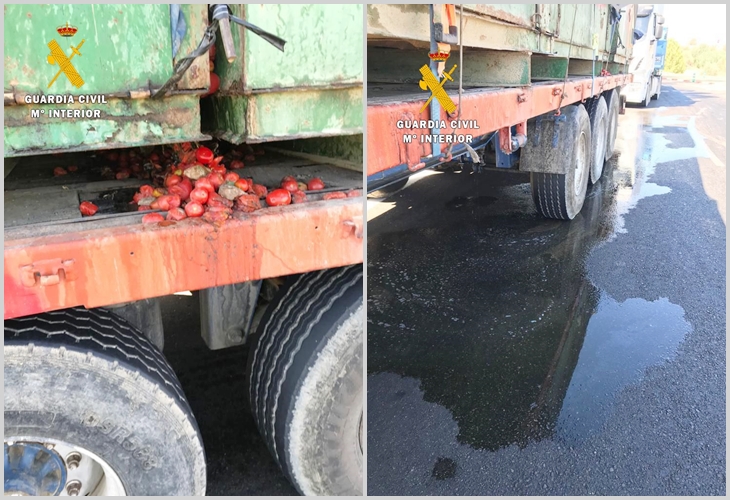 Interceptan a un camionero en la A-5 tras poner en peligro a los demás conductores