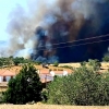 Incendio fuera de control en Cedillo (Cáceres)