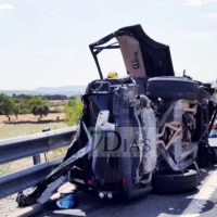 Accidente con atrapados en la A-5