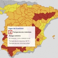 OLA DE CALOR: La AEMET activa la alerta roja en parte de Extremadura