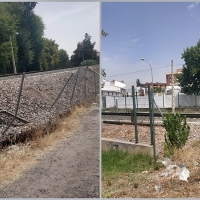 Unidas por Mérida advierte del mal estado de las vallas de protección de la vía férrea