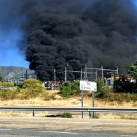 Un incendio en una subestación eléctrica deja sin luz a varios pueblos extremeños