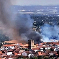 Nivel 1 de Peligrosidad en Perales (Cáceres) por cercanía de las llamas