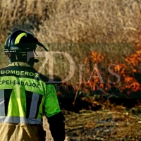 Incendio en las Vegas Bajas del río Guadiana