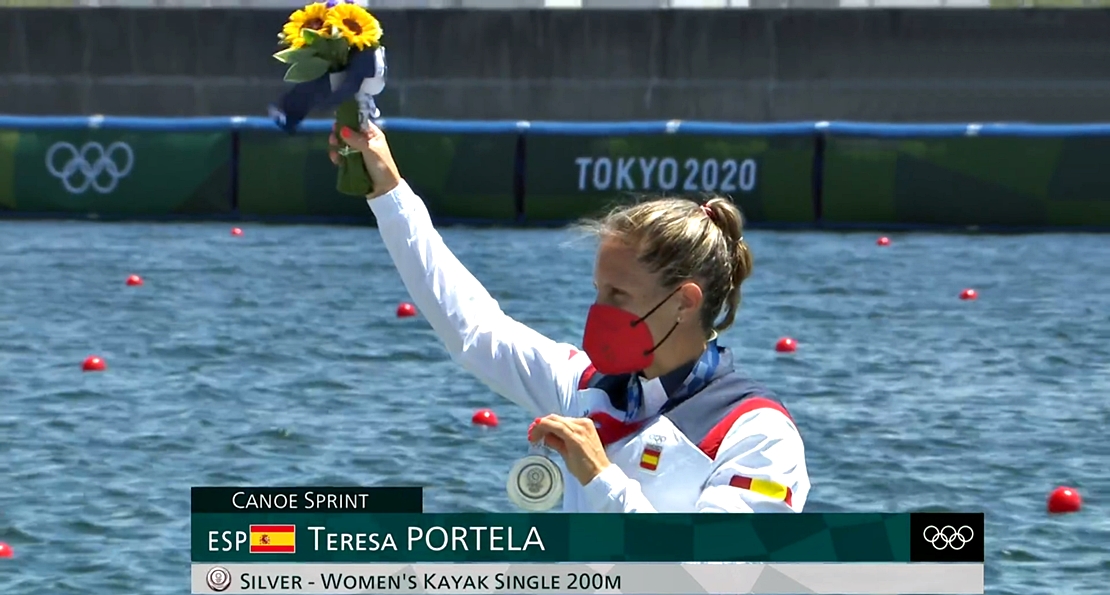 Eterna Teresa Portela con 39 años, plata y 8ª medalla para España