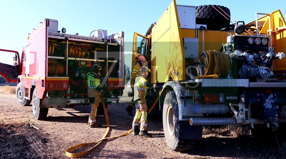 Incendio en las Vegas Bajas del río Guadiana