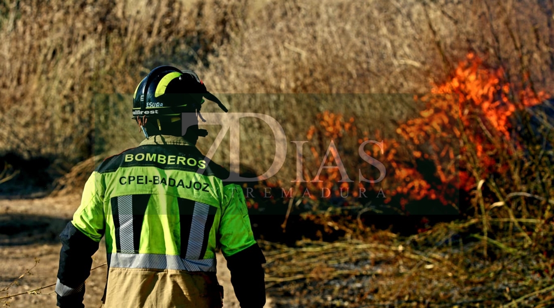 Incendio en las Vegas Bajas del río Guadiana