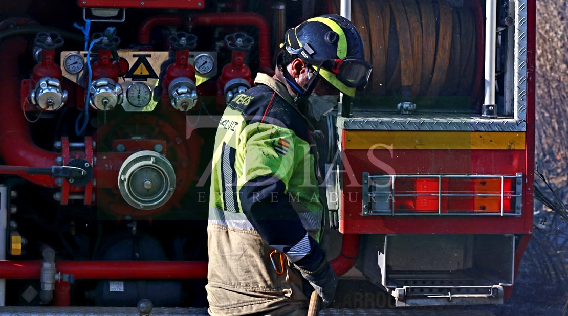 Incendio en las Vegas Bajas del río Guadiana