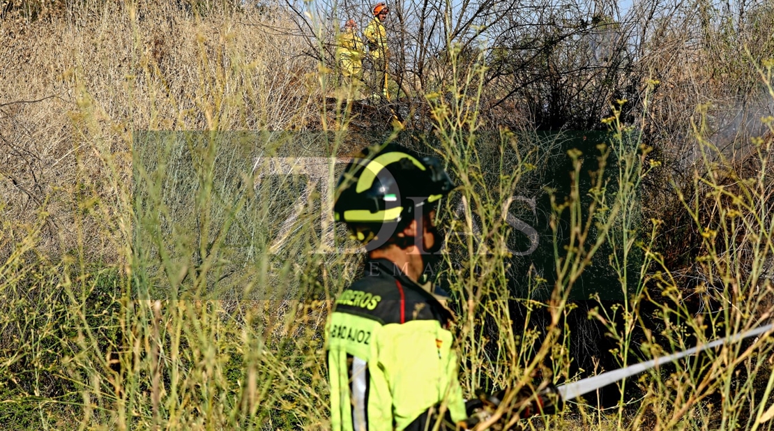 Incendio en las Vegas Bajas del río Guadiana