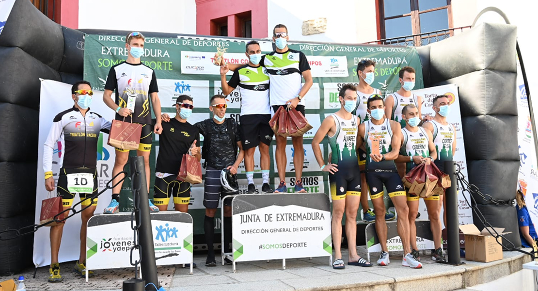 El triatlón extremeño se exhibe en Casar de Cáceres