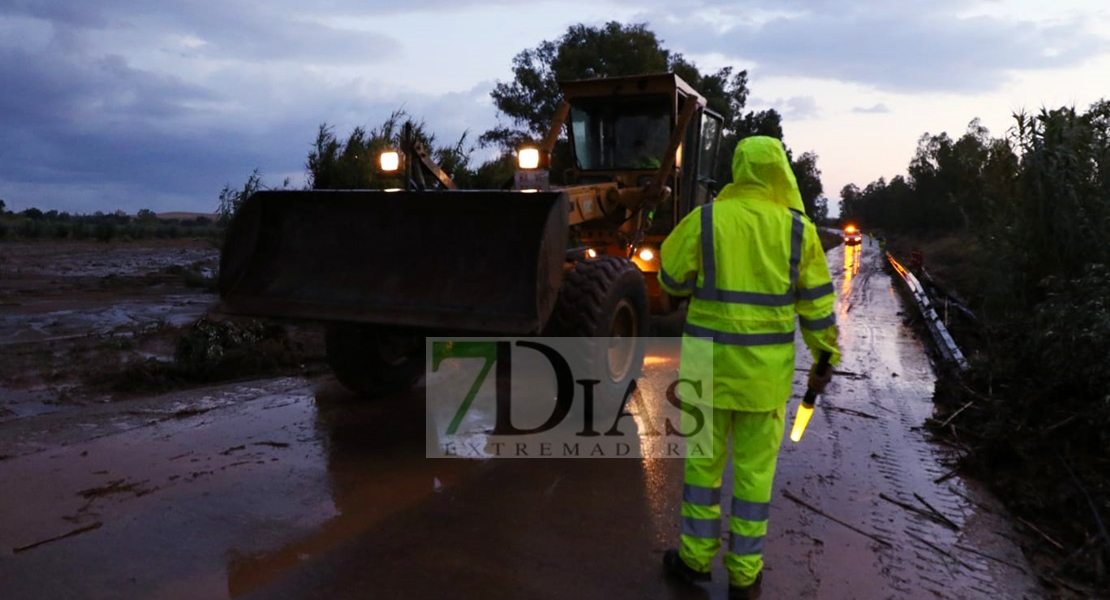 Aún permanecen cortadas tres carreteras en la provincia de Badajoz