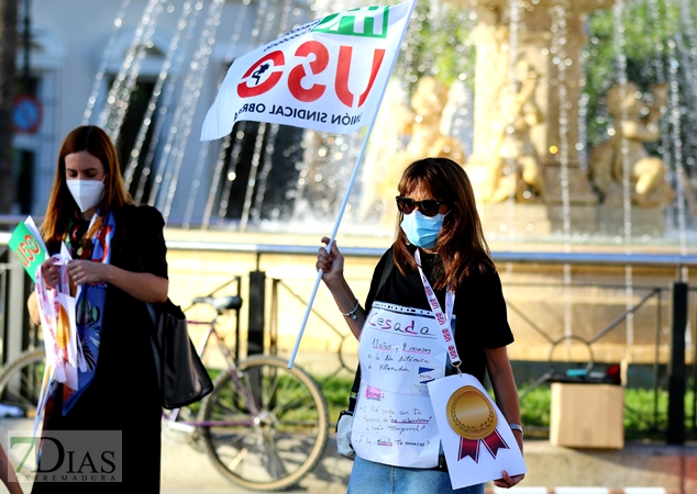 Manifestación por el descontento de los empleados públicos en abuso de la temporalidad