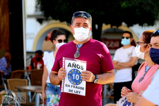 Manifestación por el descontento de los empleados públicos en abuso de la temporalidad