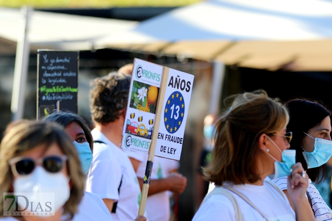 Manifestación por el descontento de los empleados públicos en abuso de la temporalidad