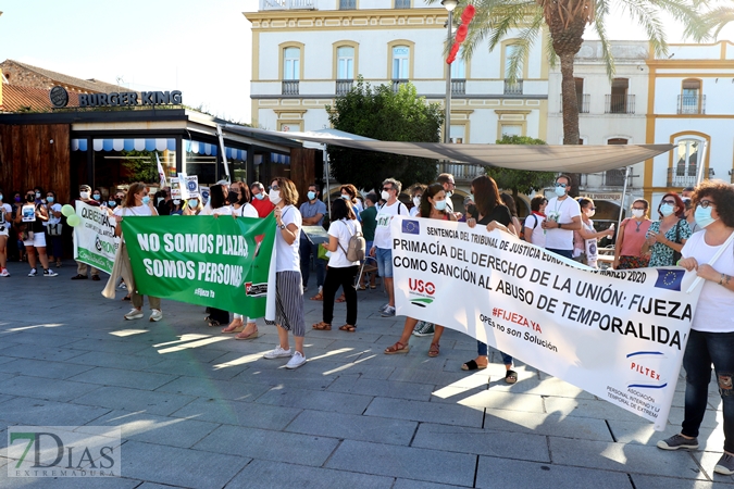 Manifestación por el descontento de los empleados públicos en abuso de la temporalidad