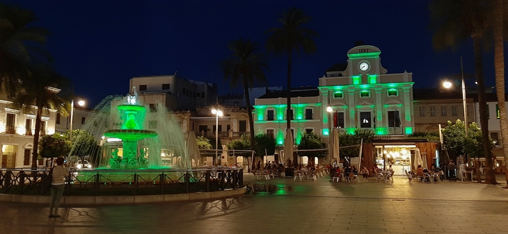 Mérida se ilumina mañana en color verde por el Día Mundial del Alzheimer