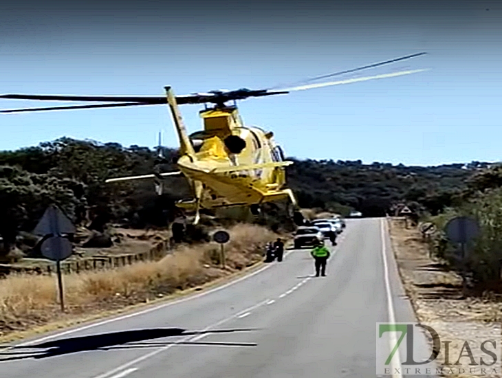 Un hombre fallecido y otro crítico en dos accidentes este domingo en Extremadura