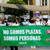 Manifestación por el descontento de los empleados públicos en abuso de la temporalidad