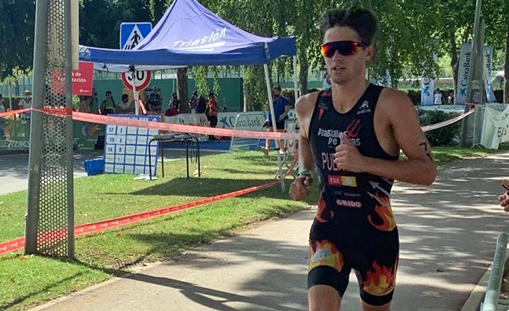 El extremeño David Puertas en el Top-20 del Campeonato de España de Triatlón Olímpico