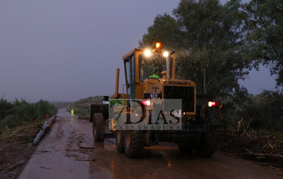 Estragos del temporal a su paso por Extremadura