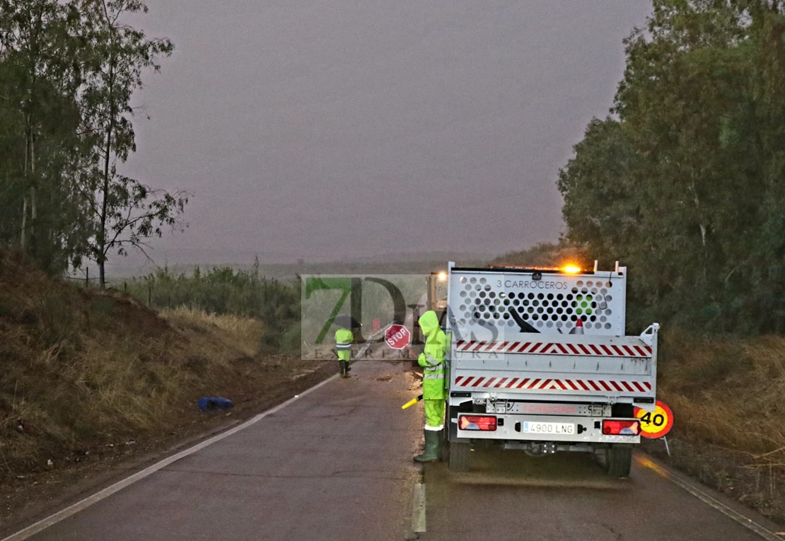 Estragos del temporal a su paso por Extremadura