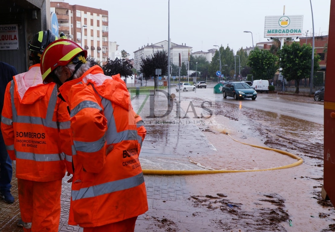 Estragos del temporal a su paso por Extremadura